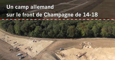 Un camp allemand sur le front de Champagne de 14-18