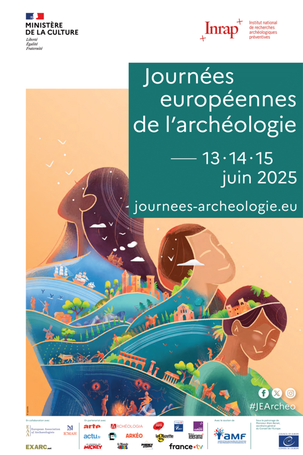 Affiche des Journées européennes de l'archéologie 2025