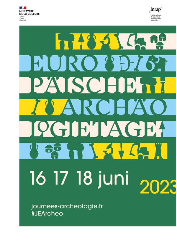 Affiche des Journées nationales de l'archéologie 2023