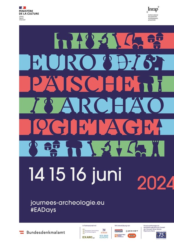 Affiche des Journées nationales de l'archéologie 2024