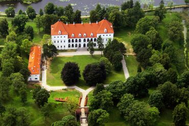 Aerial View of Birzai Castle