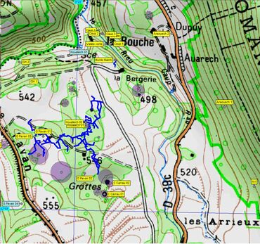 Base de données des cavités des Pyrénées centrales.