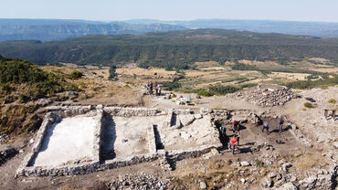 Vista de las excavaciones en 2022