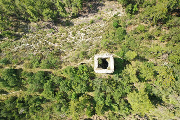 Tour de Piégut vue drone
