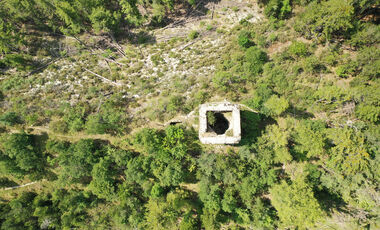 Tour de Piégut vue drone