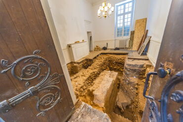 Sondages archéologiques au Palais