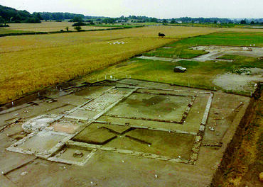 Les thermes antiques en cours de fouille (1991)