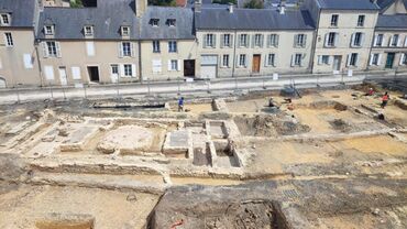 Chantier archéologique du musée de la Tapisserie