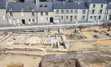 Chantier archéologique du musée de la Tapisserie
