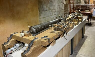 maquette 1/3 machine Maritz à forer les canons