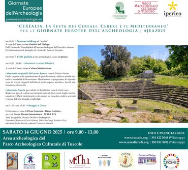 locandina evento Tuscolo 14 giugno 2025