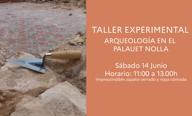 Cartel_arqueología experimental en el Palauet