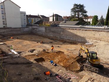 Le chantier antique de Melun, rue de Belle Ombre