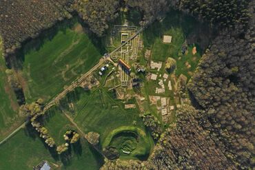 Vue aérienne du site archéologique de Briga