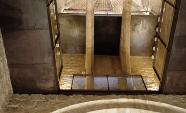 Vista del interior de la torre del Homenaje