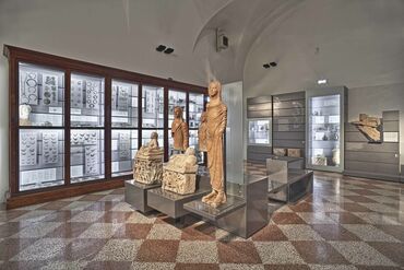 Veduta della collezione etrusco italica