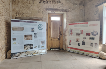 Panneaux exposition Habiter en Aquitaine dans l'Antiquité à Loupiac